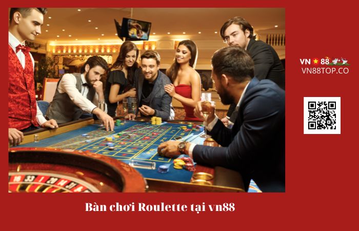 Bàn chơi Roulette tại vn88